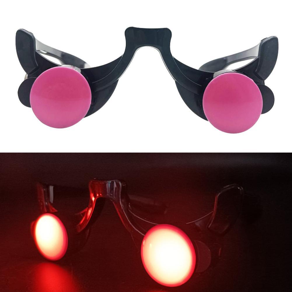 Glow In The Dark Party Glasses - 面白い赤い目のLEDライトグラス,ハロウィーンのピエロのコスプレ,アニメアクセサリー,クリスマス,バー,KTV,誕生日パーティー,h8y0