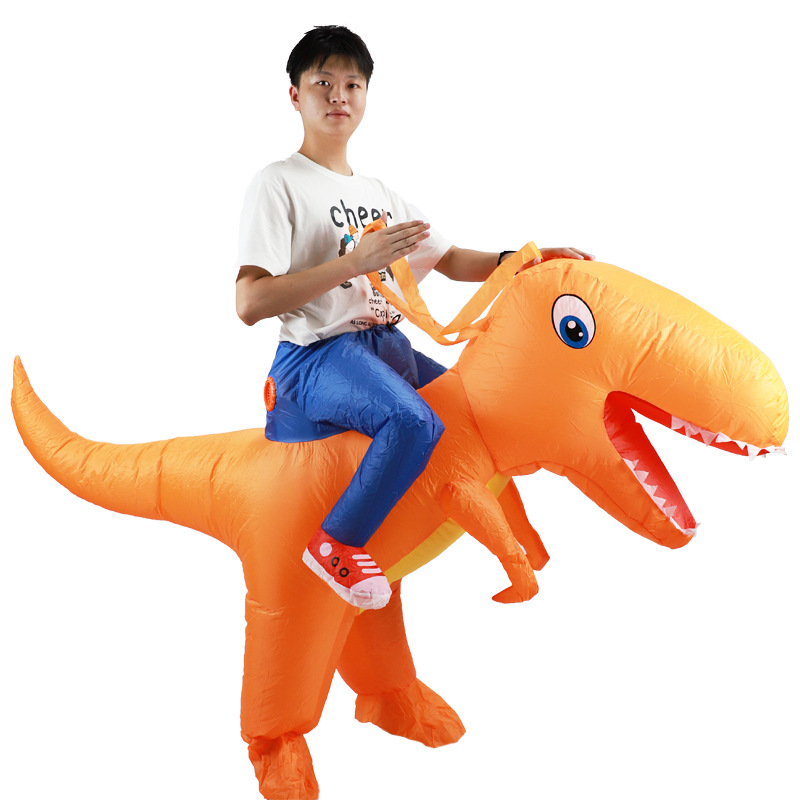 AdultHot キッズ グリーン インフレータブル恐竜コス - Inflatable Dinosaur Costume Adult のレビューと価格