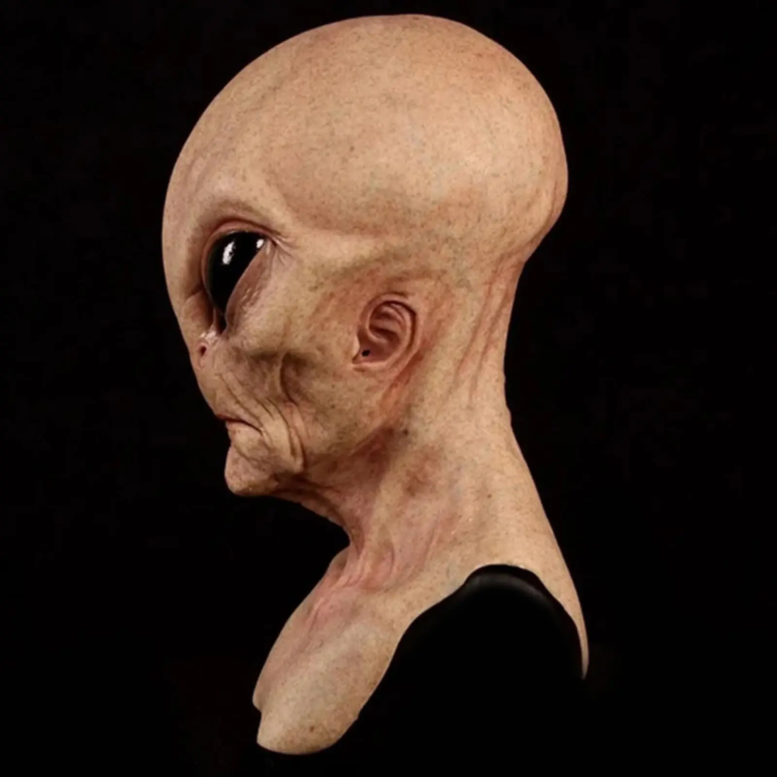 ハロウィーン用エイリアンマスク。リアルな悪魔風ラテックスマス - Latex Alien Mask Realistic のレビューと価格