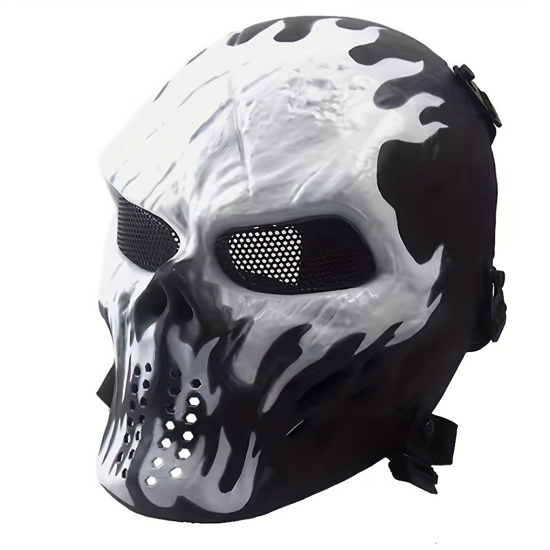 メンズ スカル ウォリアー マスク クール カモフラージュ  - Led Purge Mask Halloween のレビューと価格