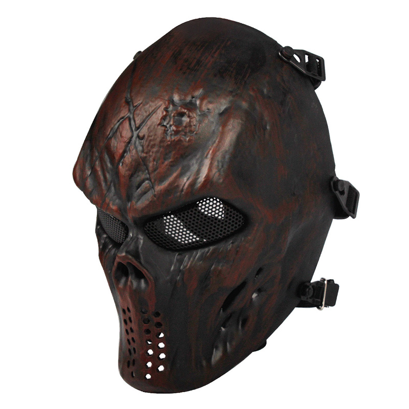 メンズ スカル ウォリアー マスク クール カモフラージュ  - Led Purge Mask Halloween のレビューと価格
