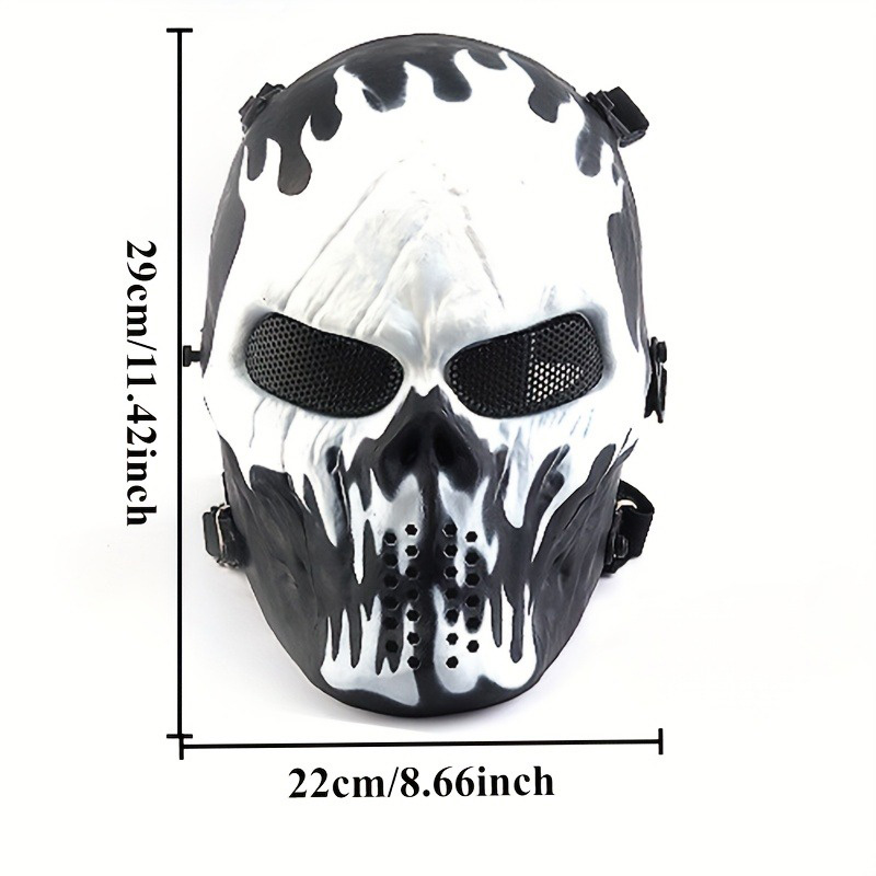メンズ スカル ウォリアー マスク クール カモフラージュ  - Led Purge Mask Halloween のレビューと価格